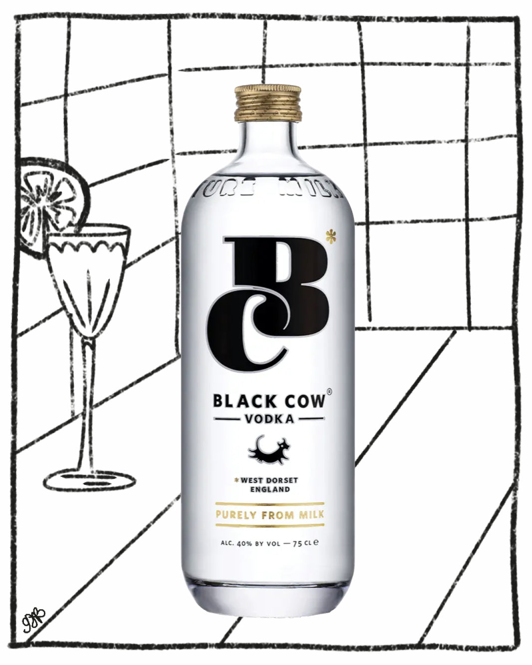 BLACK COW VODKA 750ML 40% ABV