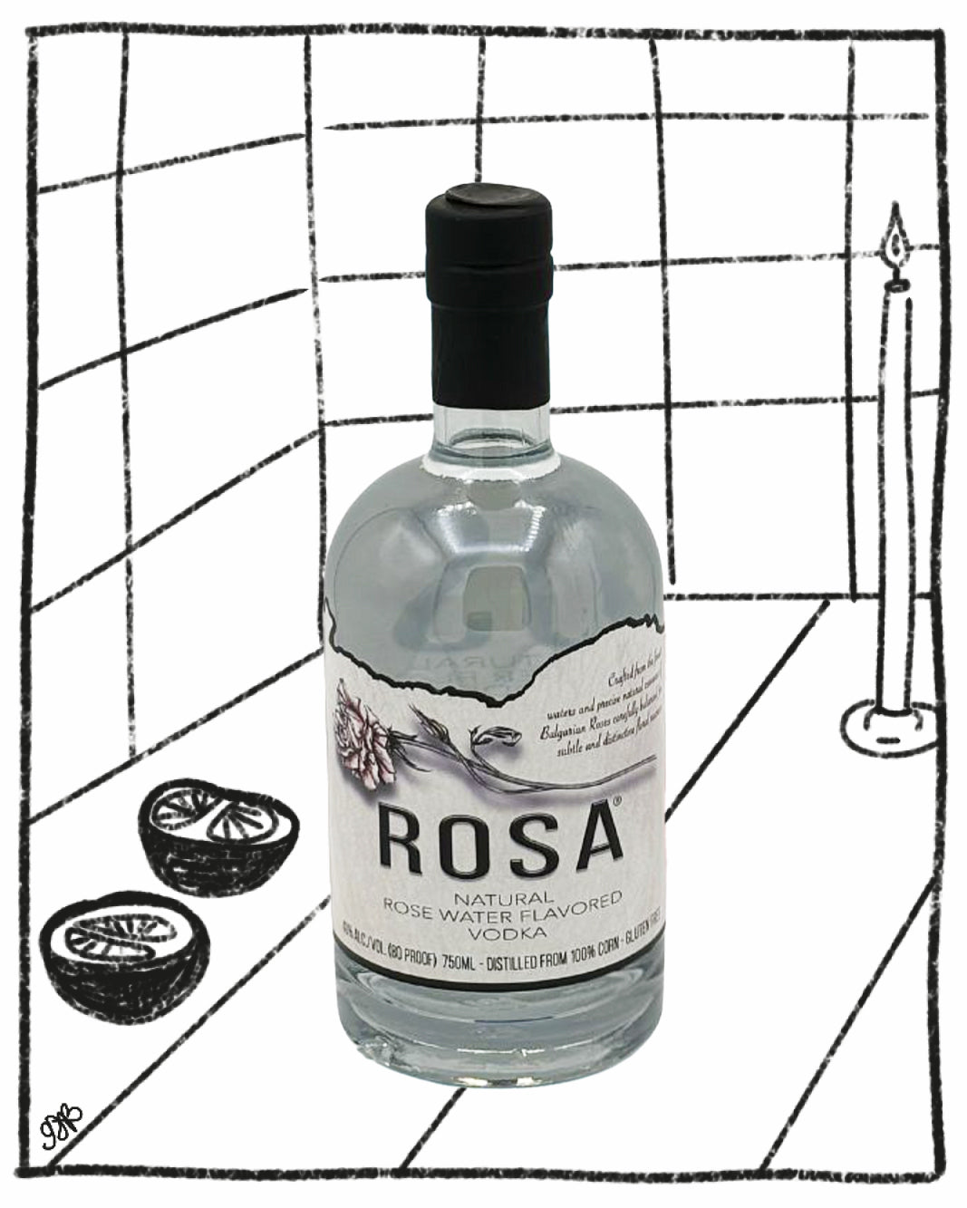 ROSA VODKA 750ML 40% ABV