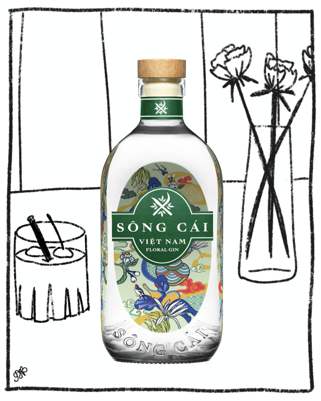 SONG CAI VIETNAM FLORAL GIN 700ML 45% ABV