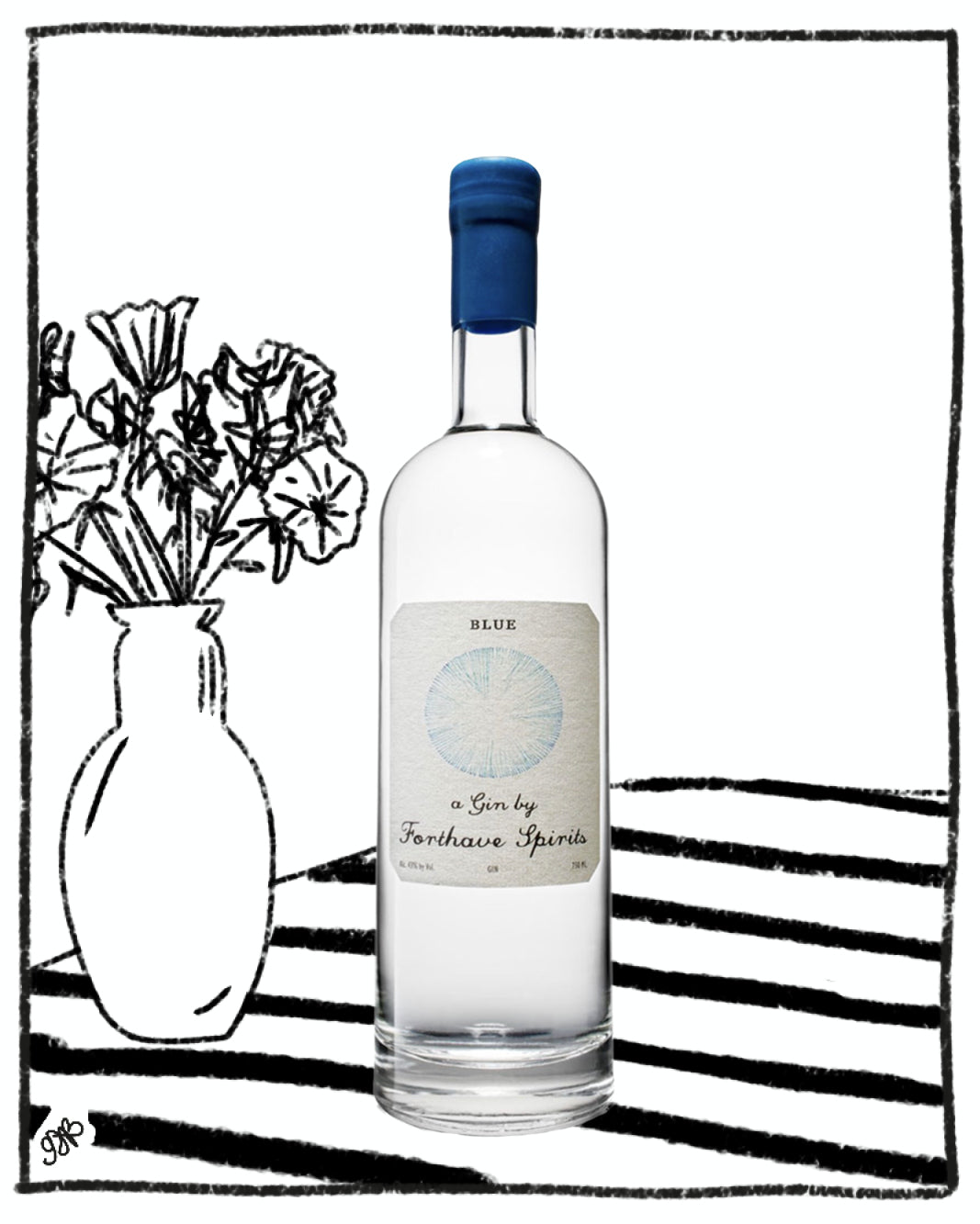FORTHAVE BLUE GIN 750ML 43% ABV