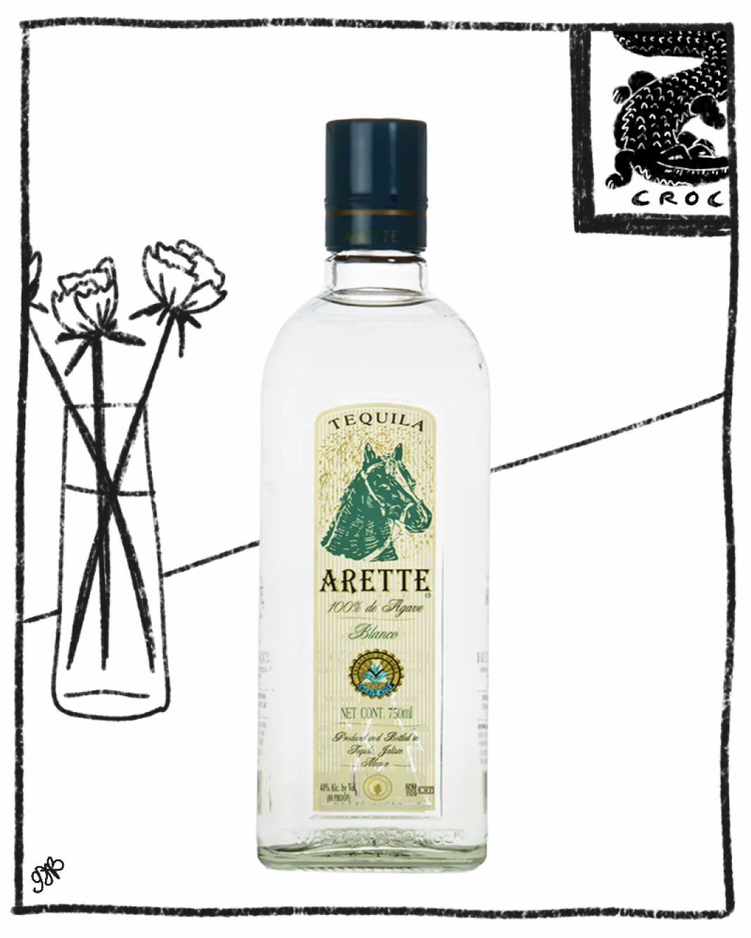 ARETTE TEQUILA BLANCO 700ML 40% ABV