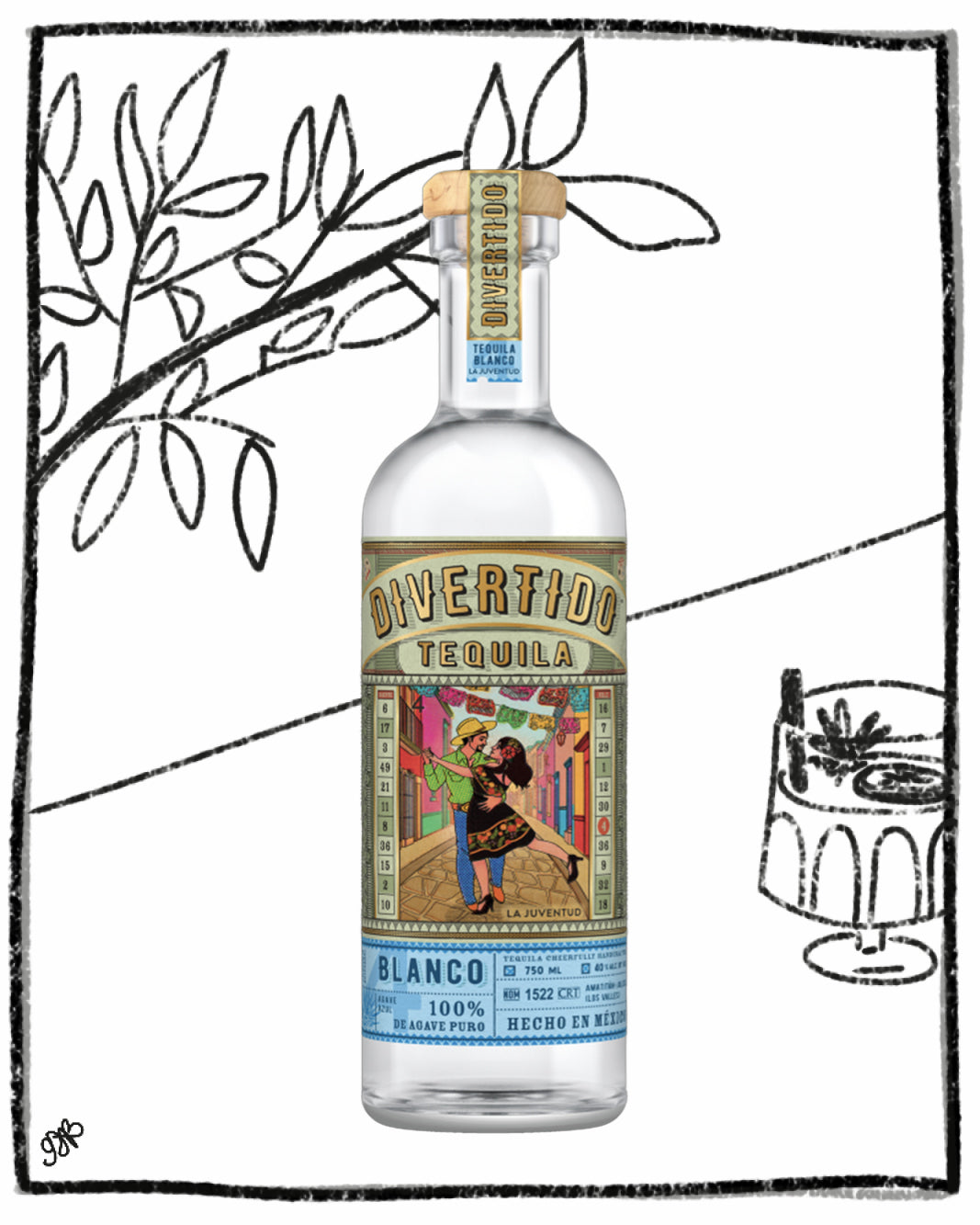 DIVERTIDO TEQUILA BLANCO 750ML 40% ABV