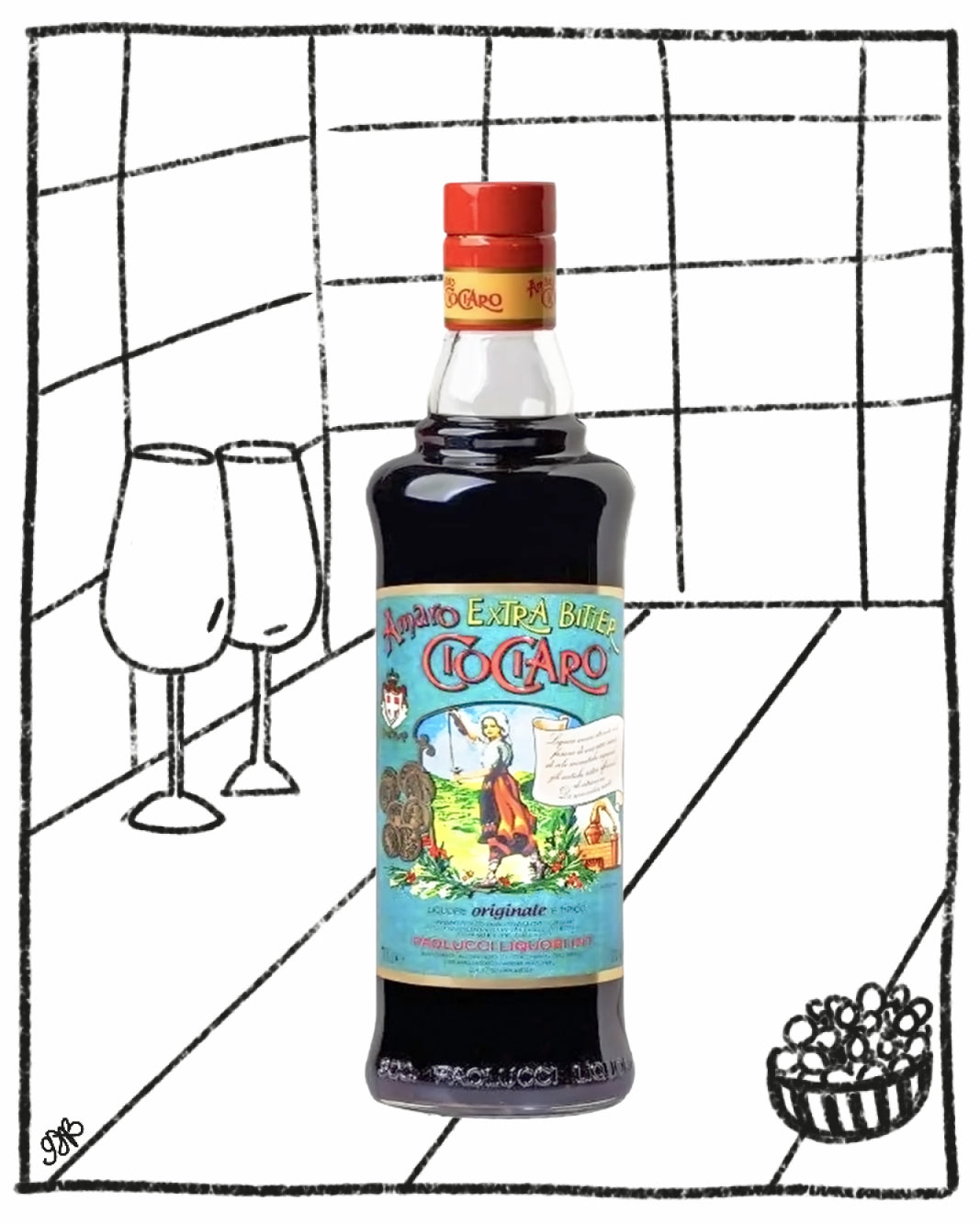 PAOLUCCI AMARO CIOCIARO EXTRA BITTER 700ML 30% ABV