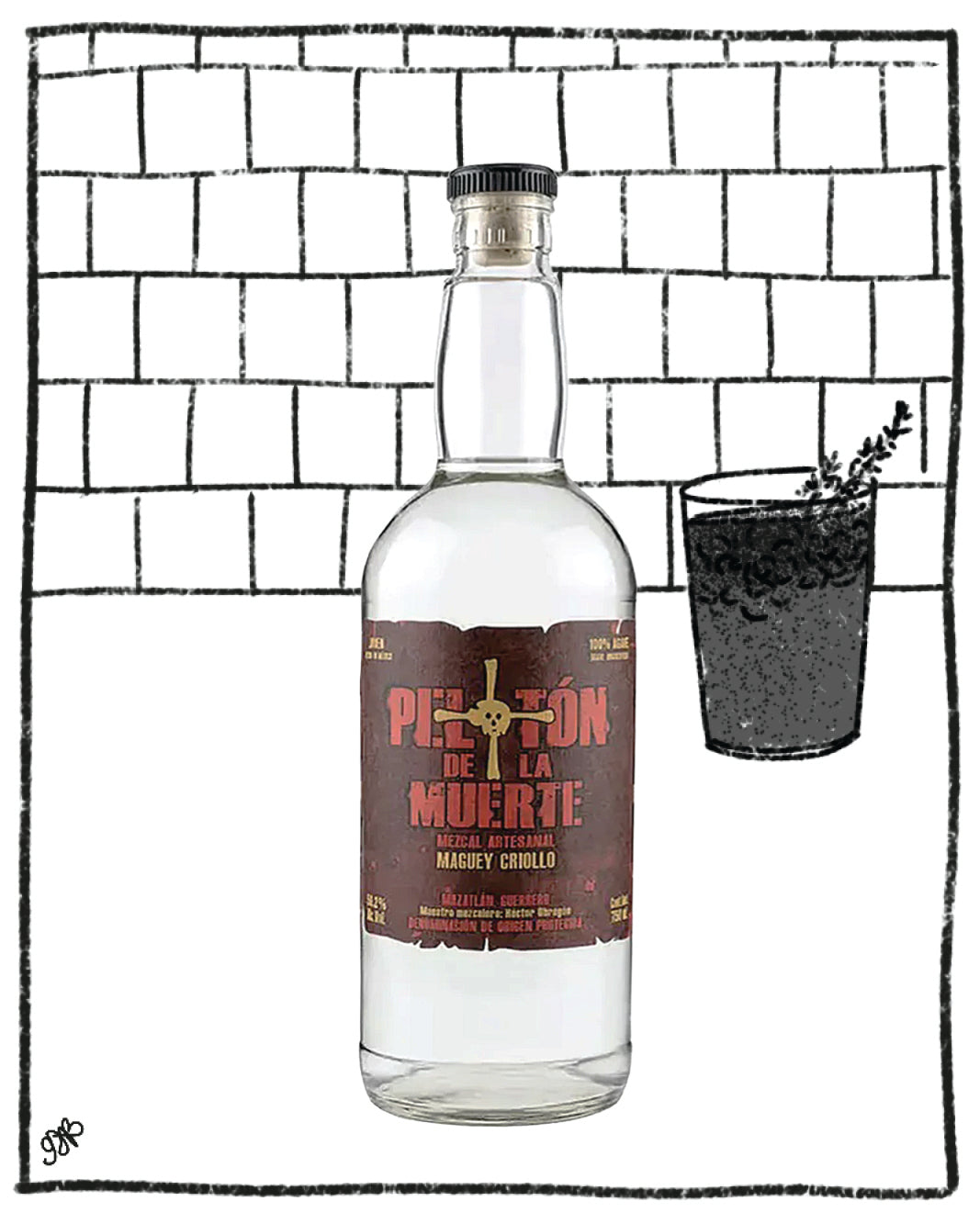 PELOTON DE LA MUERTE MEZCAL CRIOLLO 750ML 50.2% ABV
