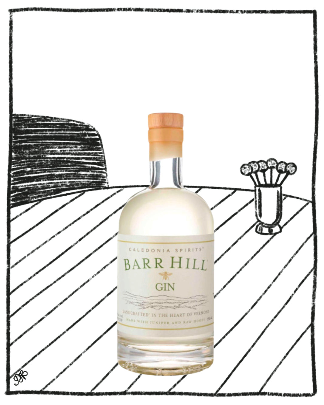 BARR HILL GIN 375ML 45% ABV