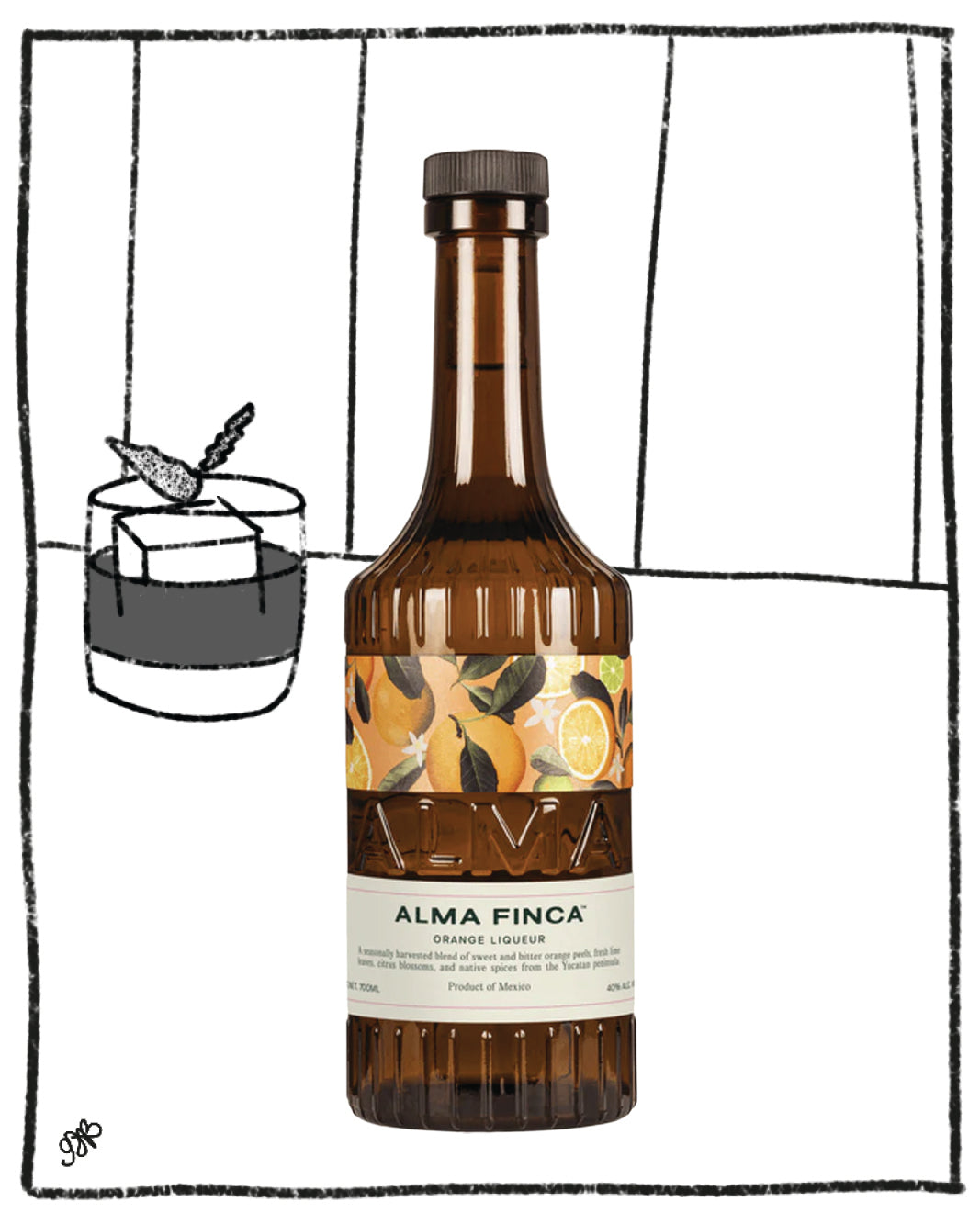 ALMA FINCA ORANGE LIQUEUR 700ML 40% ABV