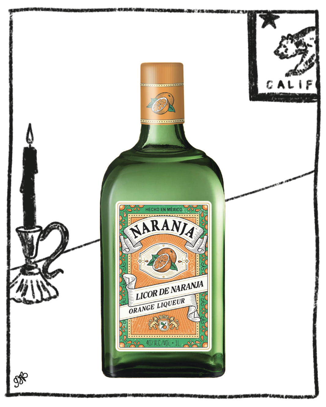 NARANJA ORANGE LIQUEUR 750ML 40% ABV