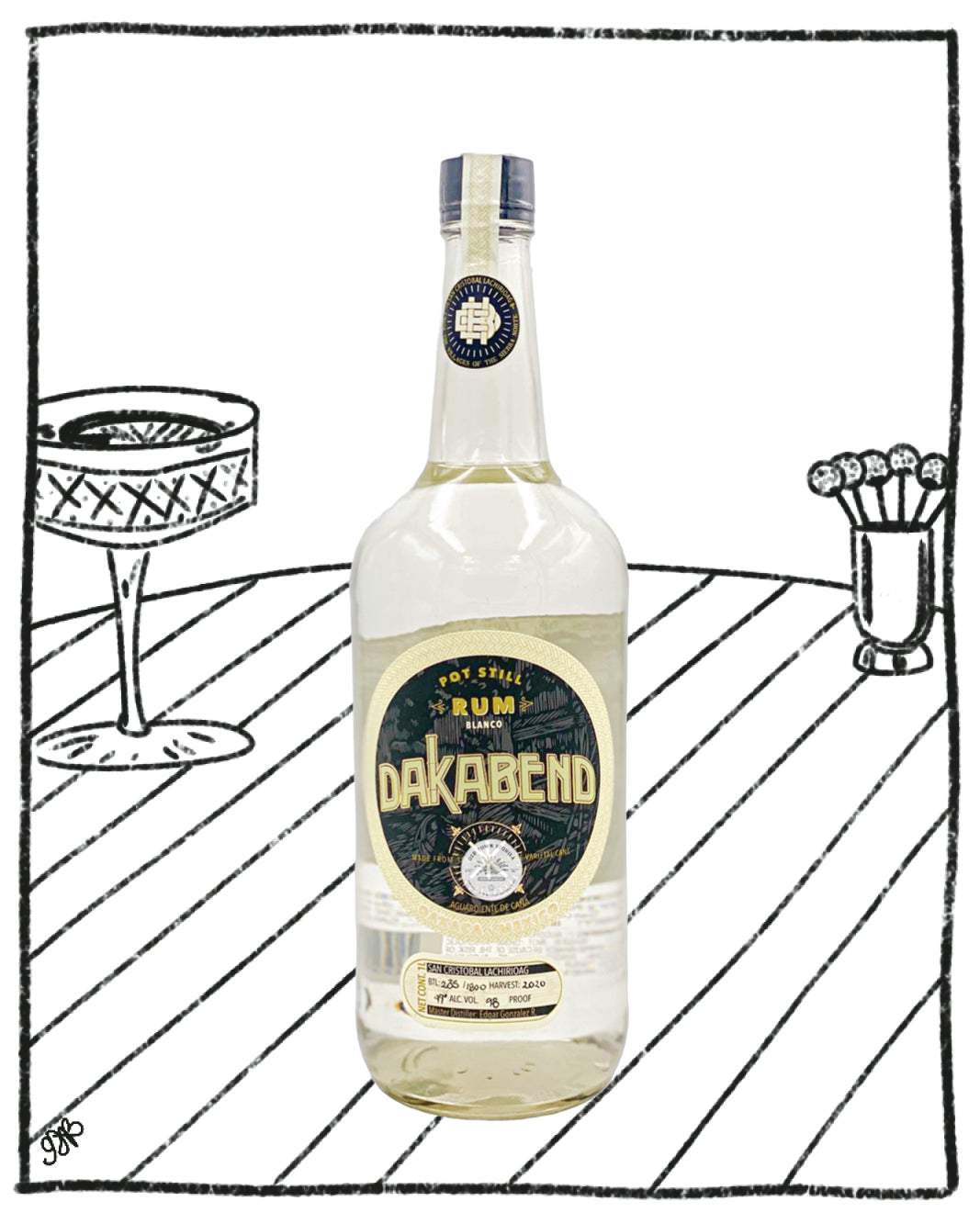 DAKABEND OAXACA POT STILL RUM 1L 51% ABV