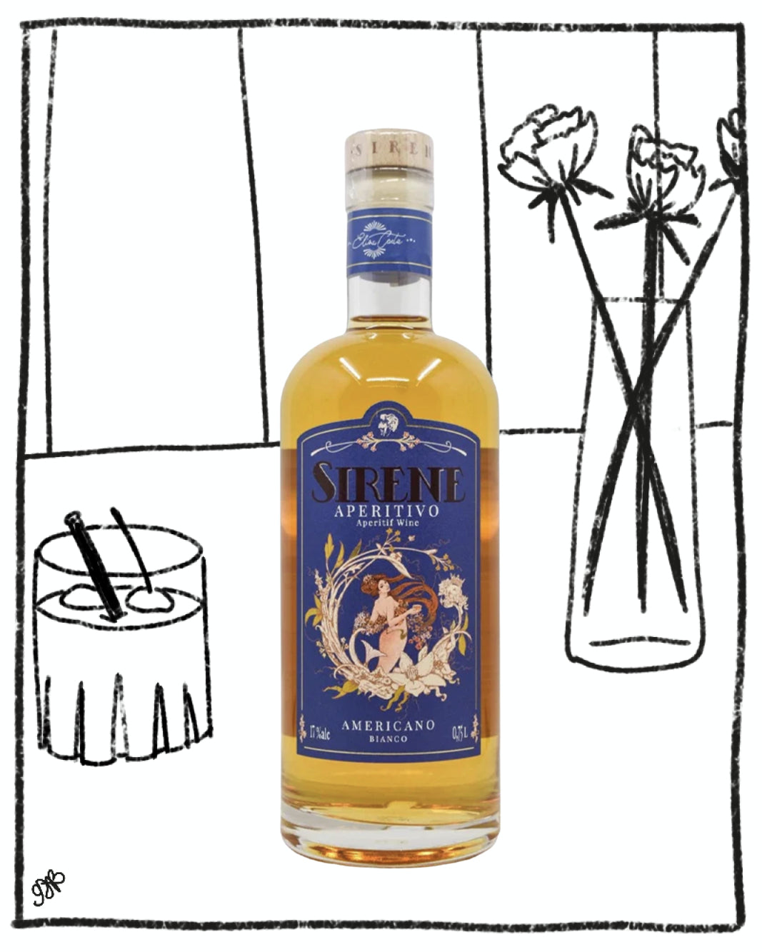 SIRENE AMERICANO BIANCO 750ML 17% ABV