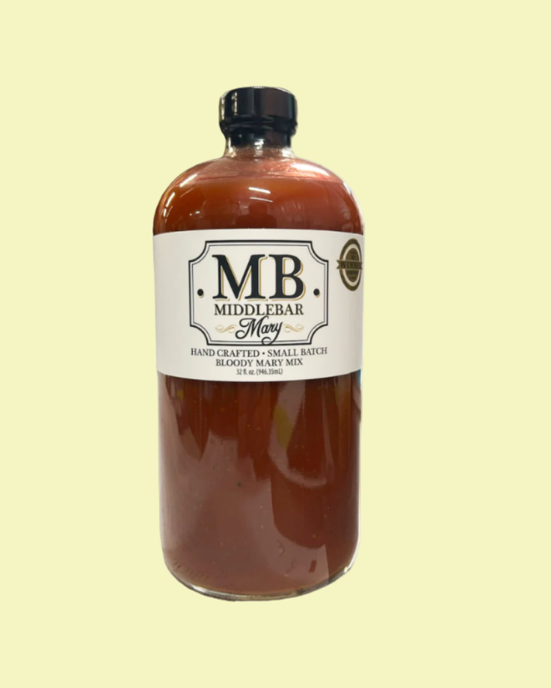 Bottle of Middlebar Mary on a beige background