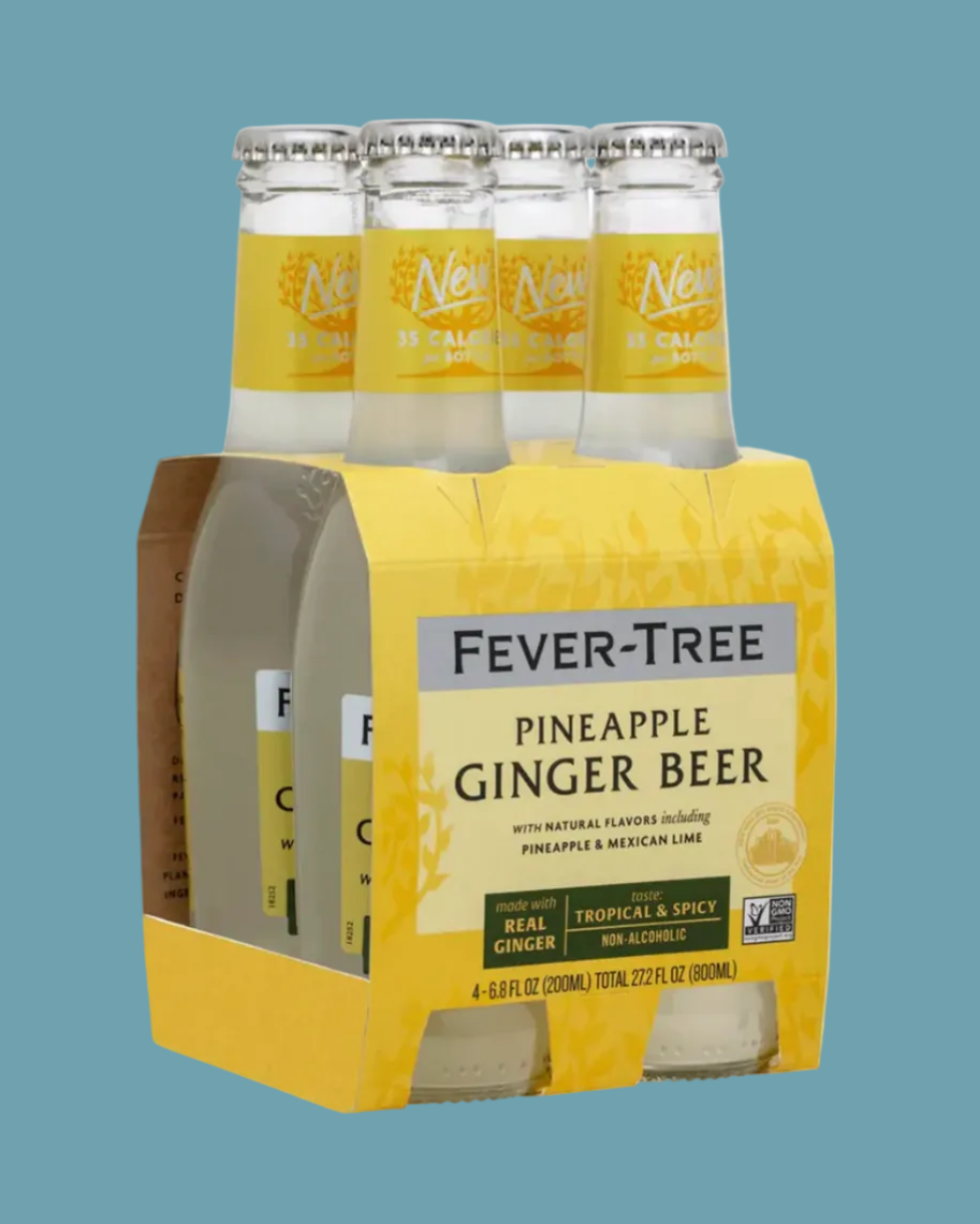 FEVER TREE PINEAPPLE GINGER BEER 4 PACK