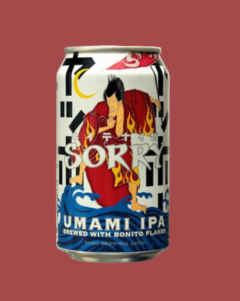 Sorimi Sumami IPA can with artistic design on a white background