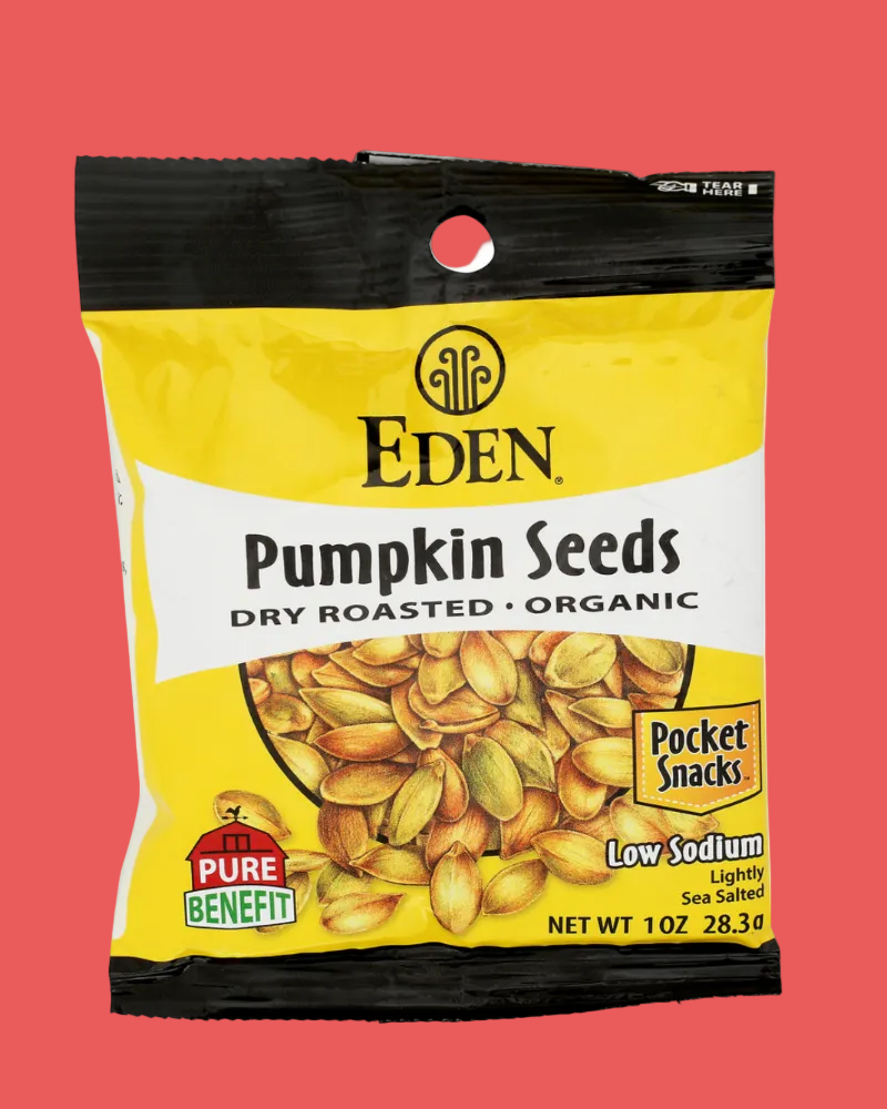 EDEN ORGANIC PUMPKIN SEEDS - SNACK SIZE