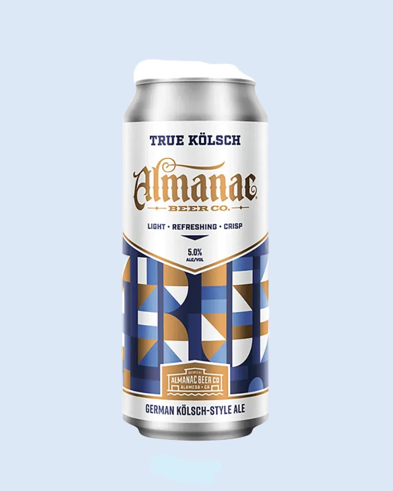 Almanac Beer Co. can on a white background