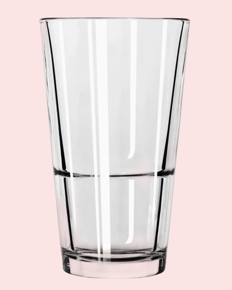 TEMPERED PINT GLASS 16 OZ