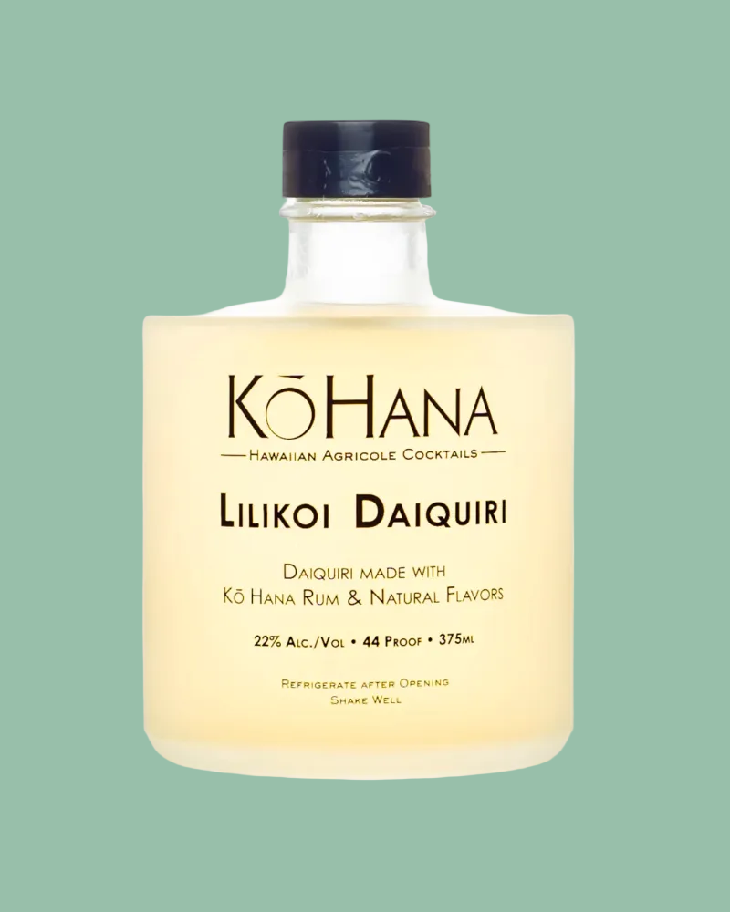 KO HANA HAWAIIAN AGRICOLE RUM COCKTAILS- LILIKOI DAIQUIRI 375ML