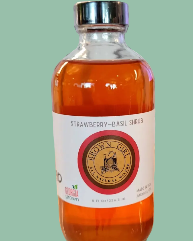 BROWN GIRL STRAWBERRY-BASIL SHRUB 8OZ