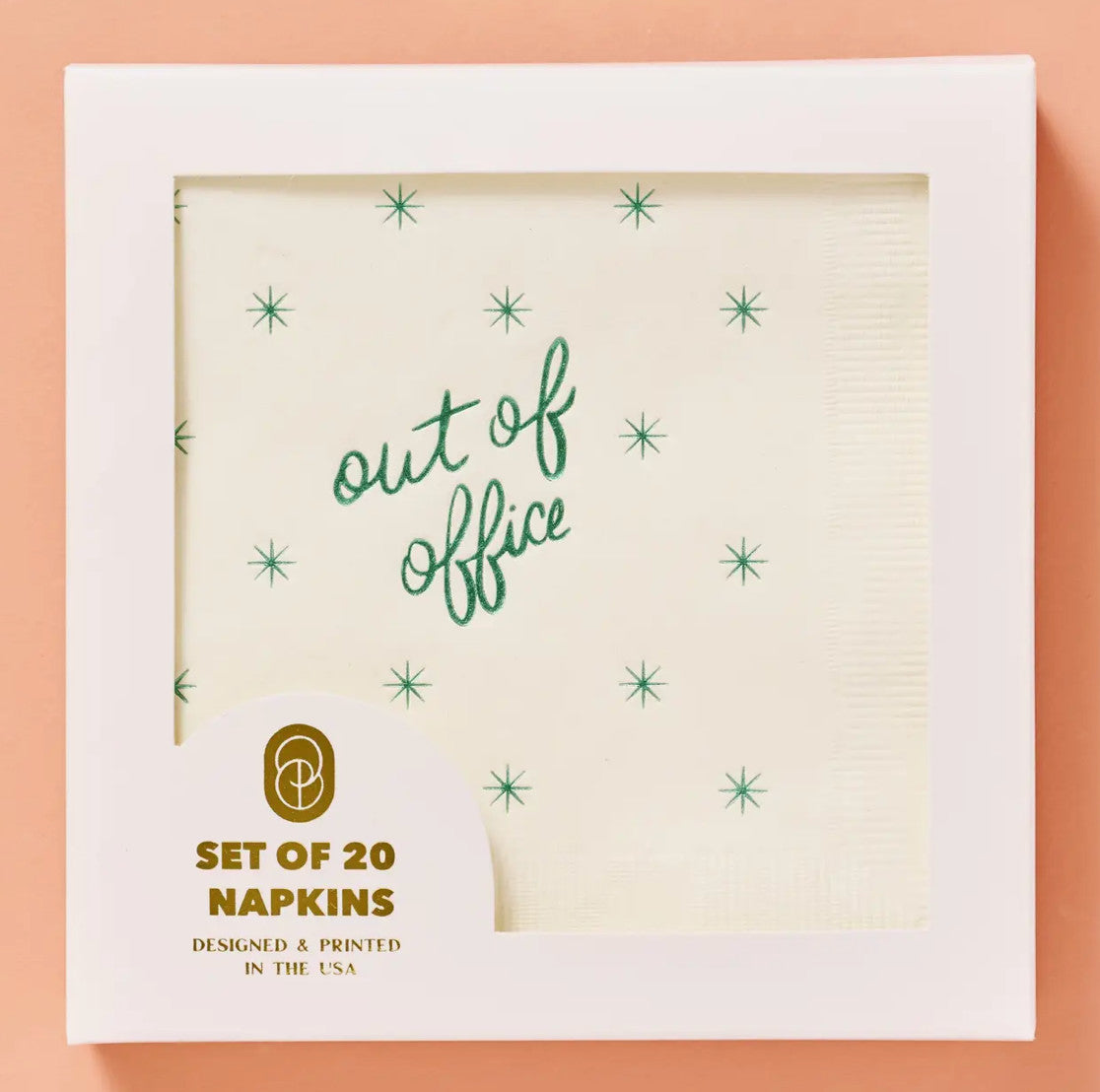 Out of Office Cocktail Paper Beverage Napkin