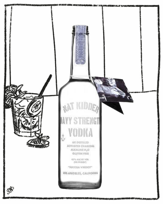 NAT KIDDER VODKA 1L 45% ABV