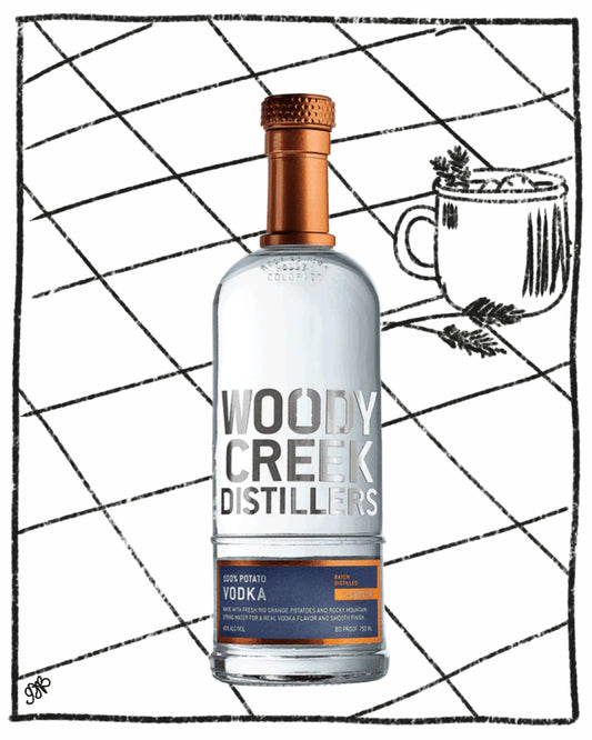 WOODY CREEK POTATO VODKA 750ML 40% ABV