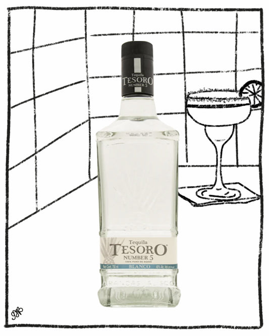 TESORO NO. 5 BLANCO 750ML 40% ABV