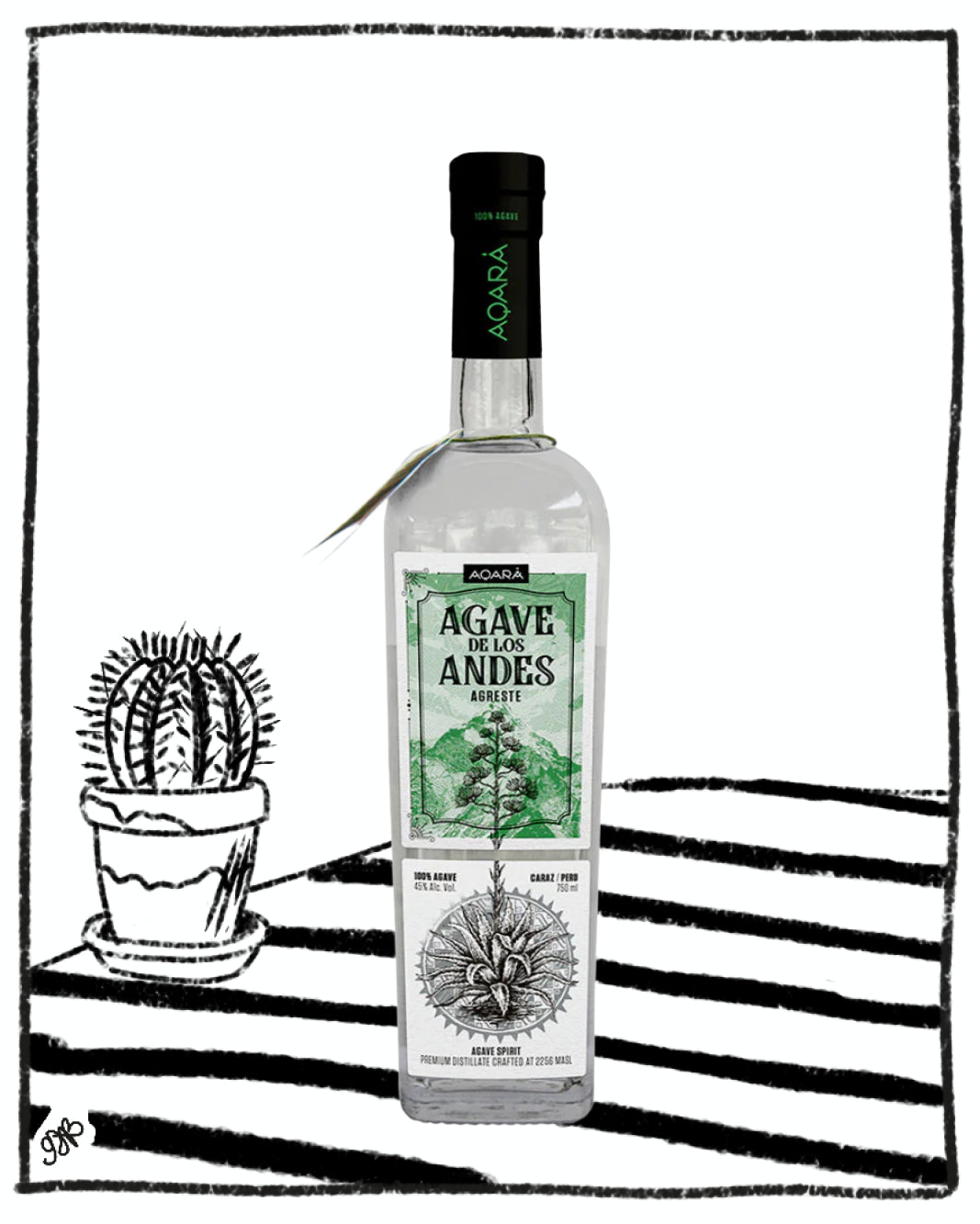 AQARA AGAVE DE LOS ANDES AGRESTE 750ML 45% ABV