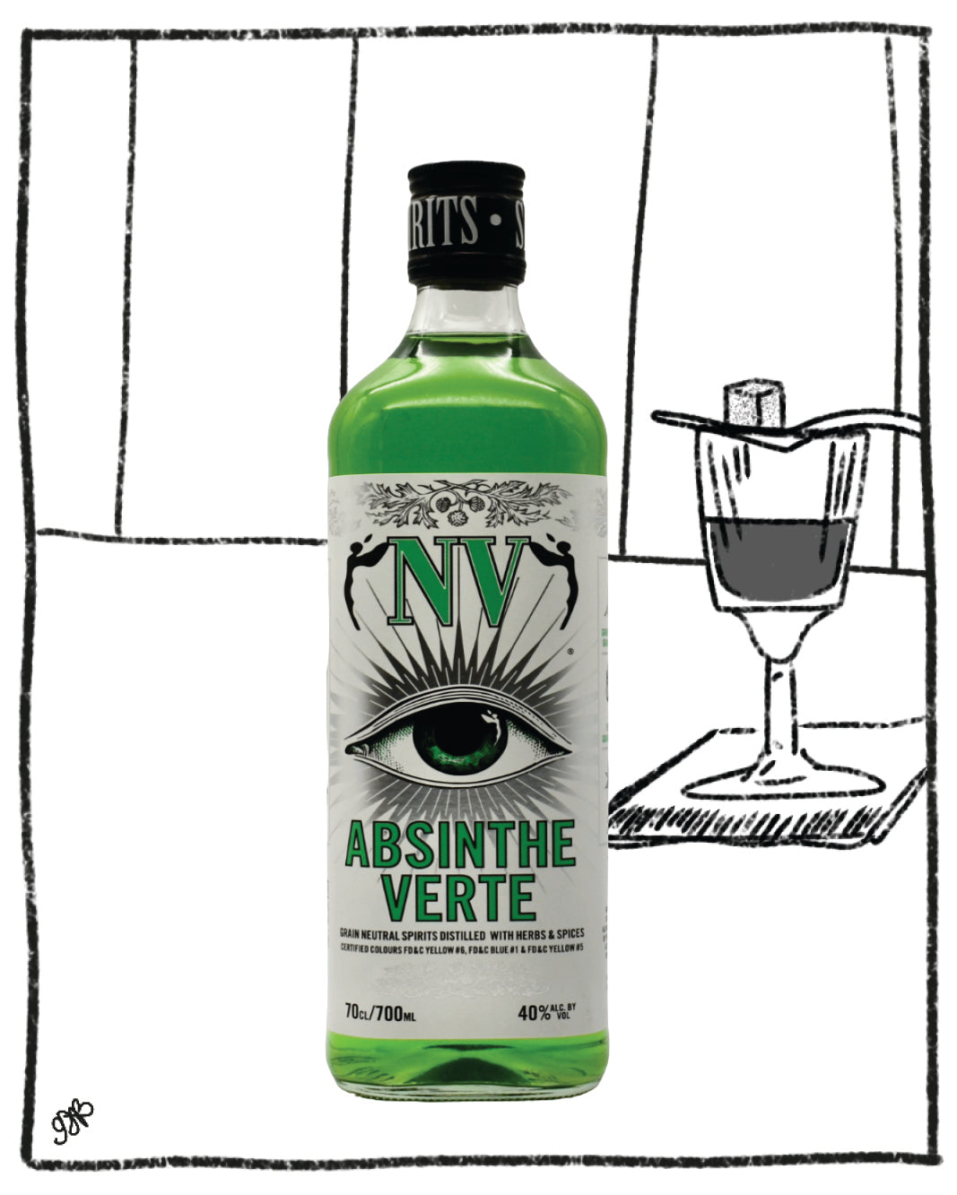 NV ABSINTHE VERTE 700ML 40% ABV