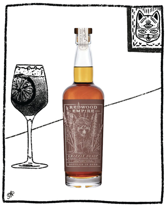 REDWOOD EMPIRE GRIZZLY BEAST BOURBON BIB 750ML 50% ABV