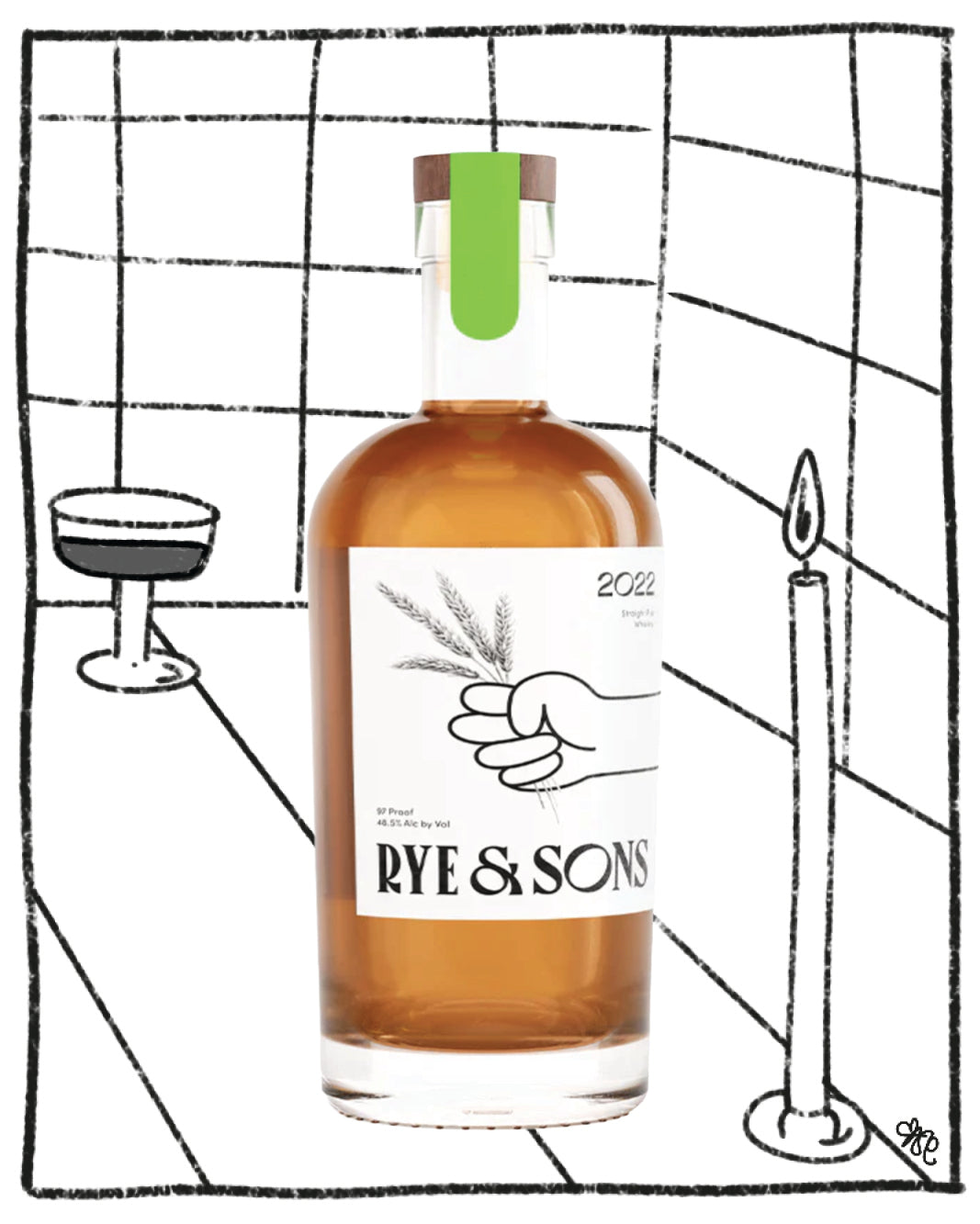 RYE & SONS STRAIGHT RYE WHISKEY 2022
