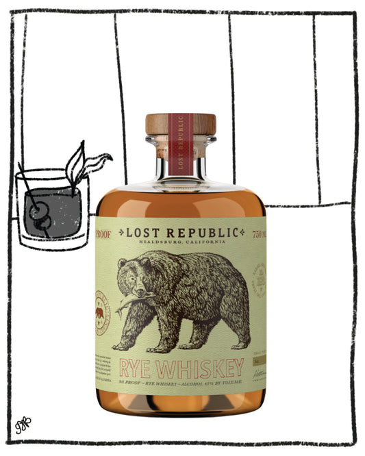 LOST REPUBLIC RYE WHISKEY 750ML 45% ABV