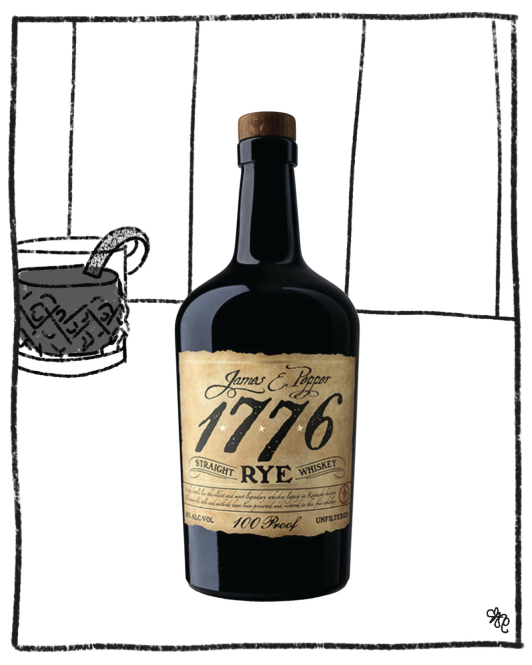 JAMES E PEPPER 1776 STRAIGHT RYE 750ML 50% ABV