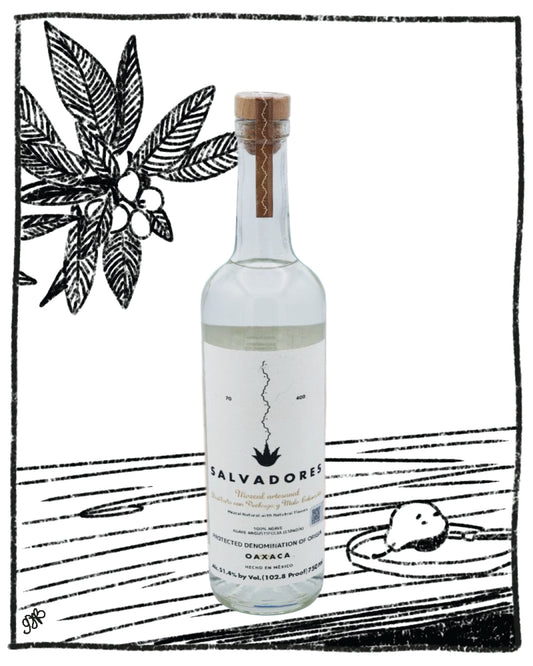 SALVADORES MEZCAL CON PECHUGA Y MOLE COLORADITO 750ML 51.4% ABV