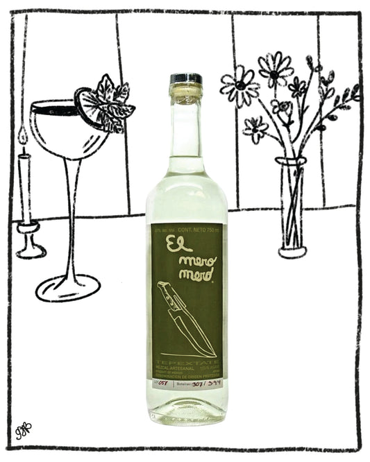 EL MERO MERO MEZCAL TEPEZTATE MARMORATA 750ML 48% ABV