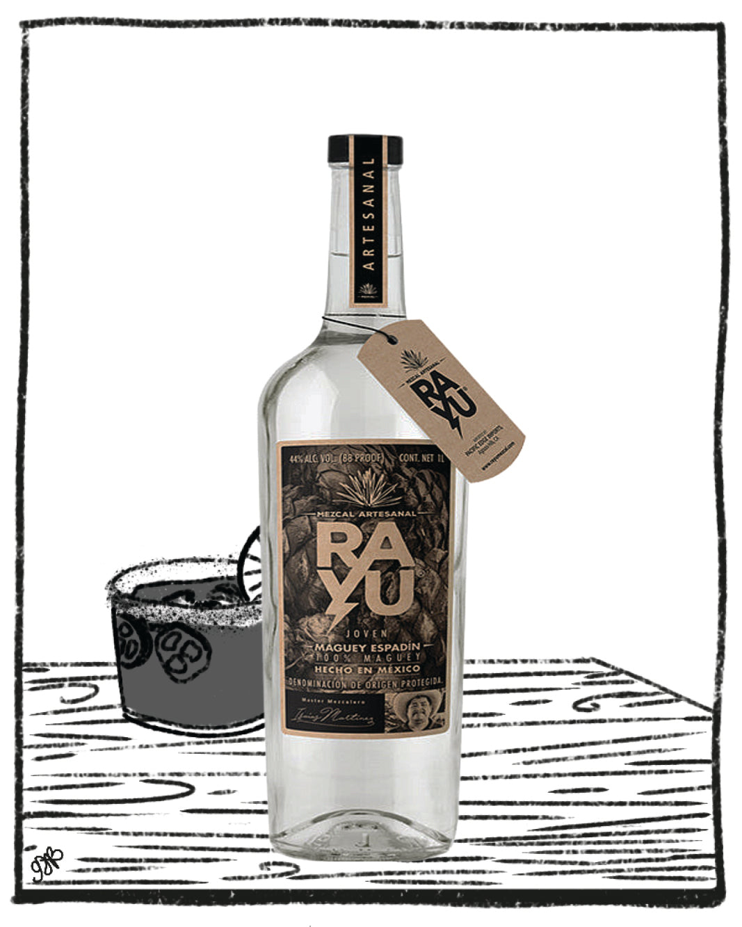RAYU JOVEN ESPADIN 1L 44% ABV