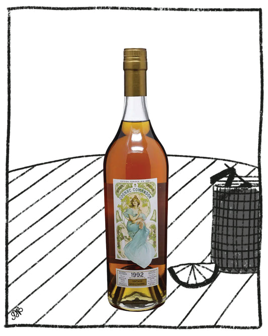 COMANDON COGNAC SINGLE BARREL XO 1992 BORDERIES 750ML 41.2% ABV