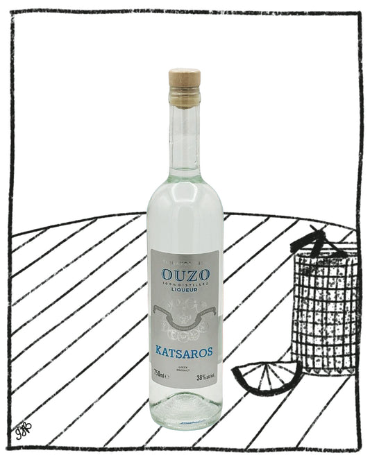 KATSAROS OUZO 750ML 38% ABV