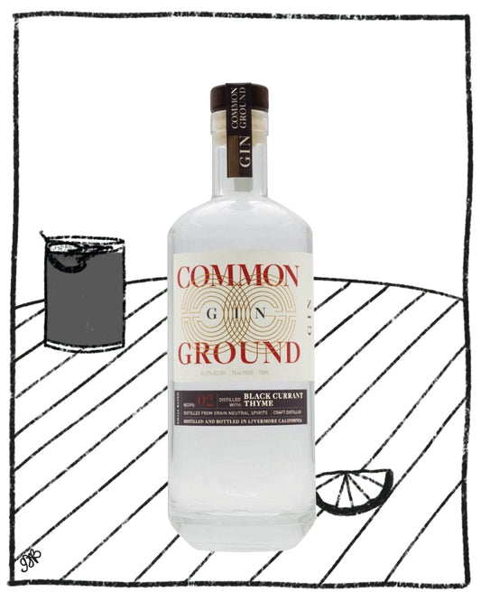 COMMON GROUND BLACK CURRANT & THYME GIN 750ML 45.22% ABV