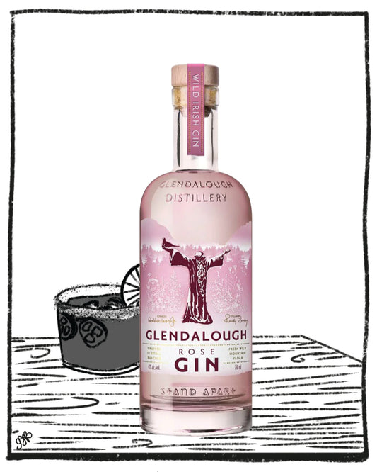 GLENDALOUGH ROSE GIN 750ML 41% ABV