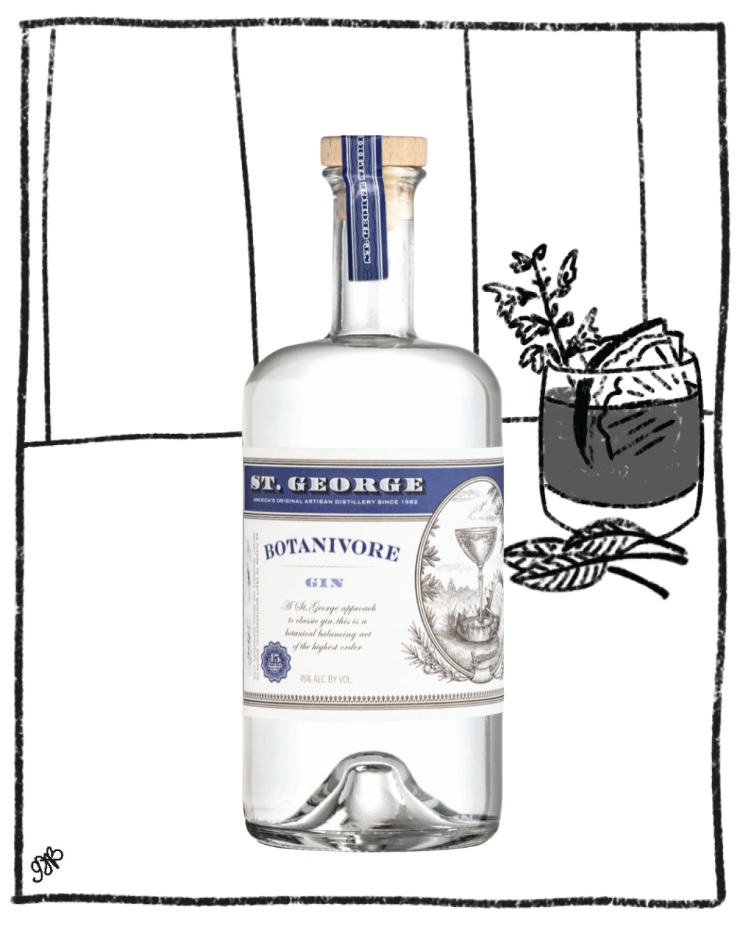 ST. GEORGE BOTANIVORE GIN 200ML 45% ABV