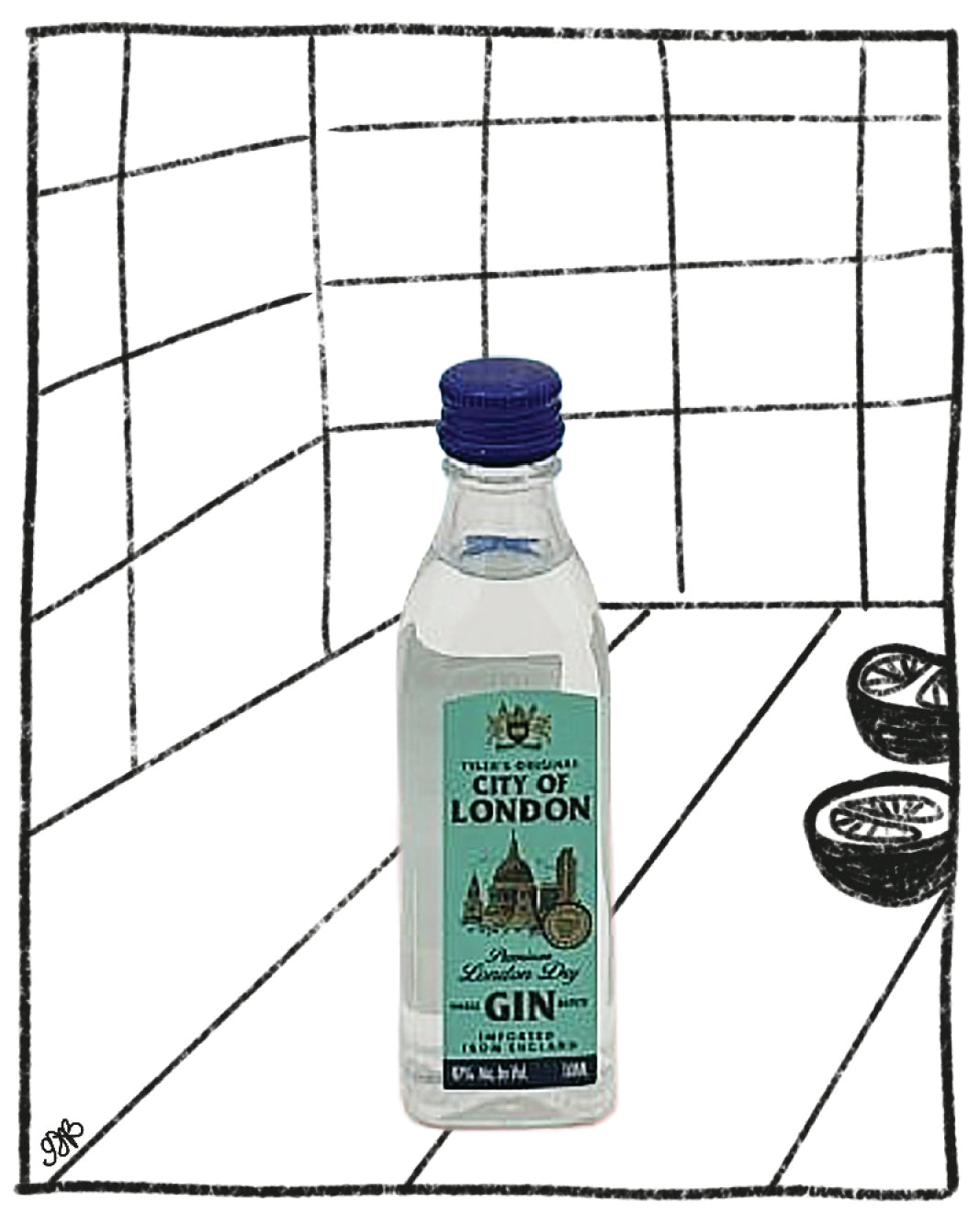 TYLER'S CITY OF LONDON DRY GIN 50ML 47% ABV