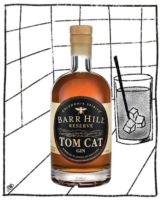 BARR HILL TOM CAT BARREL AGED GIN 750ML 43% ABV