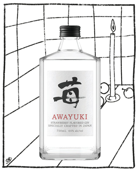 AWAYUKI STRAWBERRY GIN 750ML 44% ABV