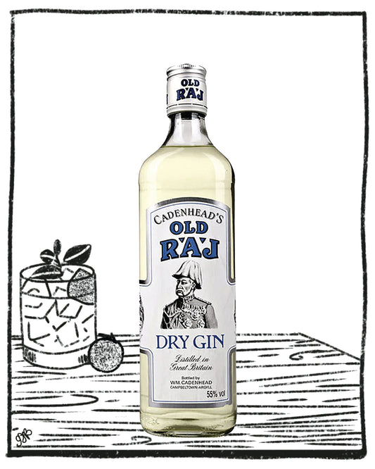 OLD RAJ DRY GIN BLUE LABEL 700ML 55% ABV