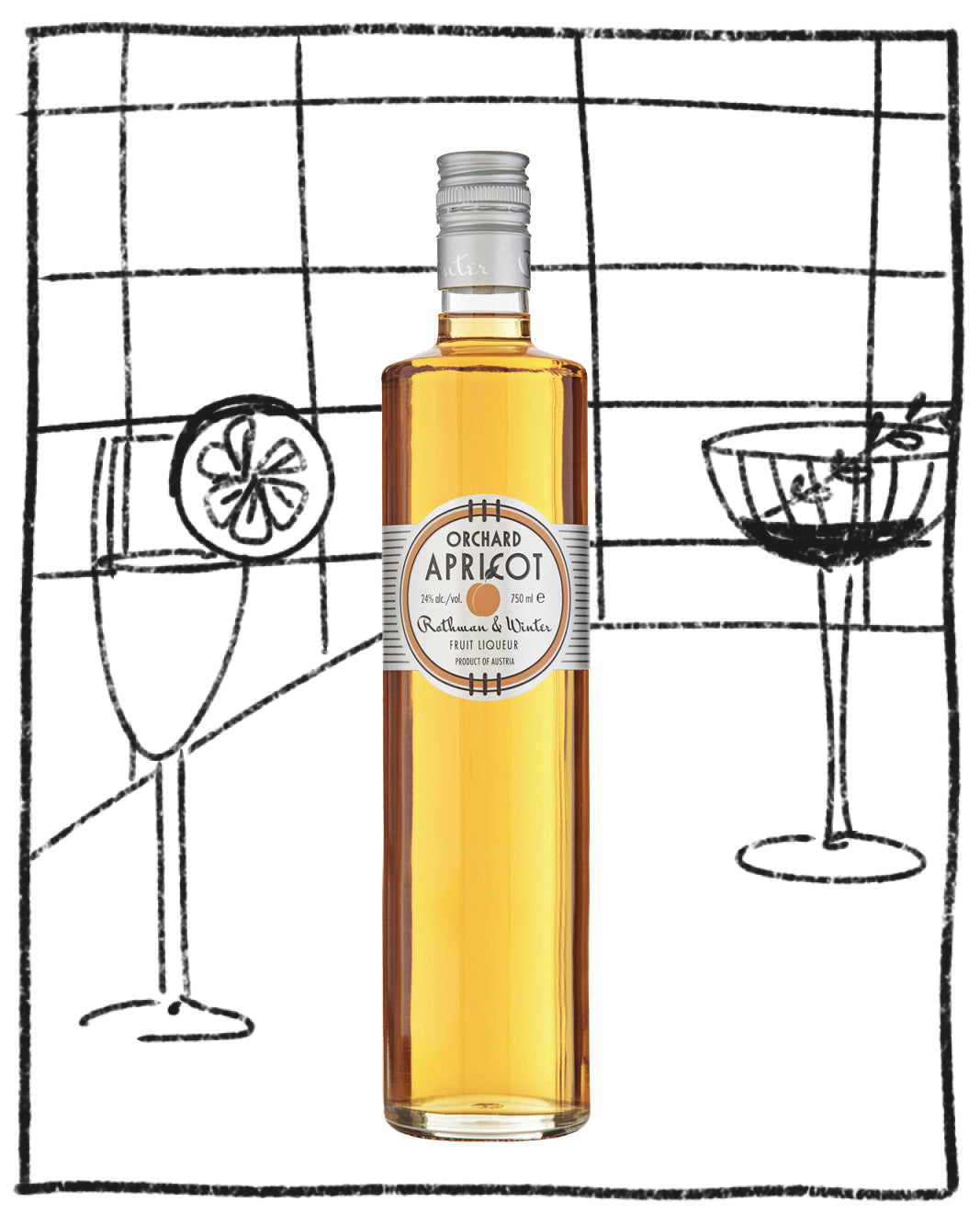 ROTHMAN & WINTER APRICOT LIQUEUR 750ML 24% ABV