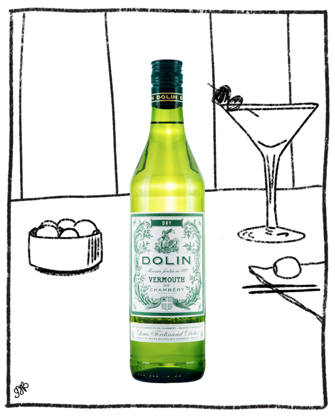 DOLIN VERMOUTH DRY DE CHAMBERY 750ML 17.5% ABV