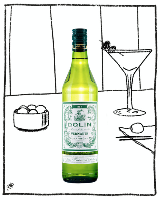 DOLIN VERMOUTH DRY DE CHAMBERY 750ML 17.5% ABV