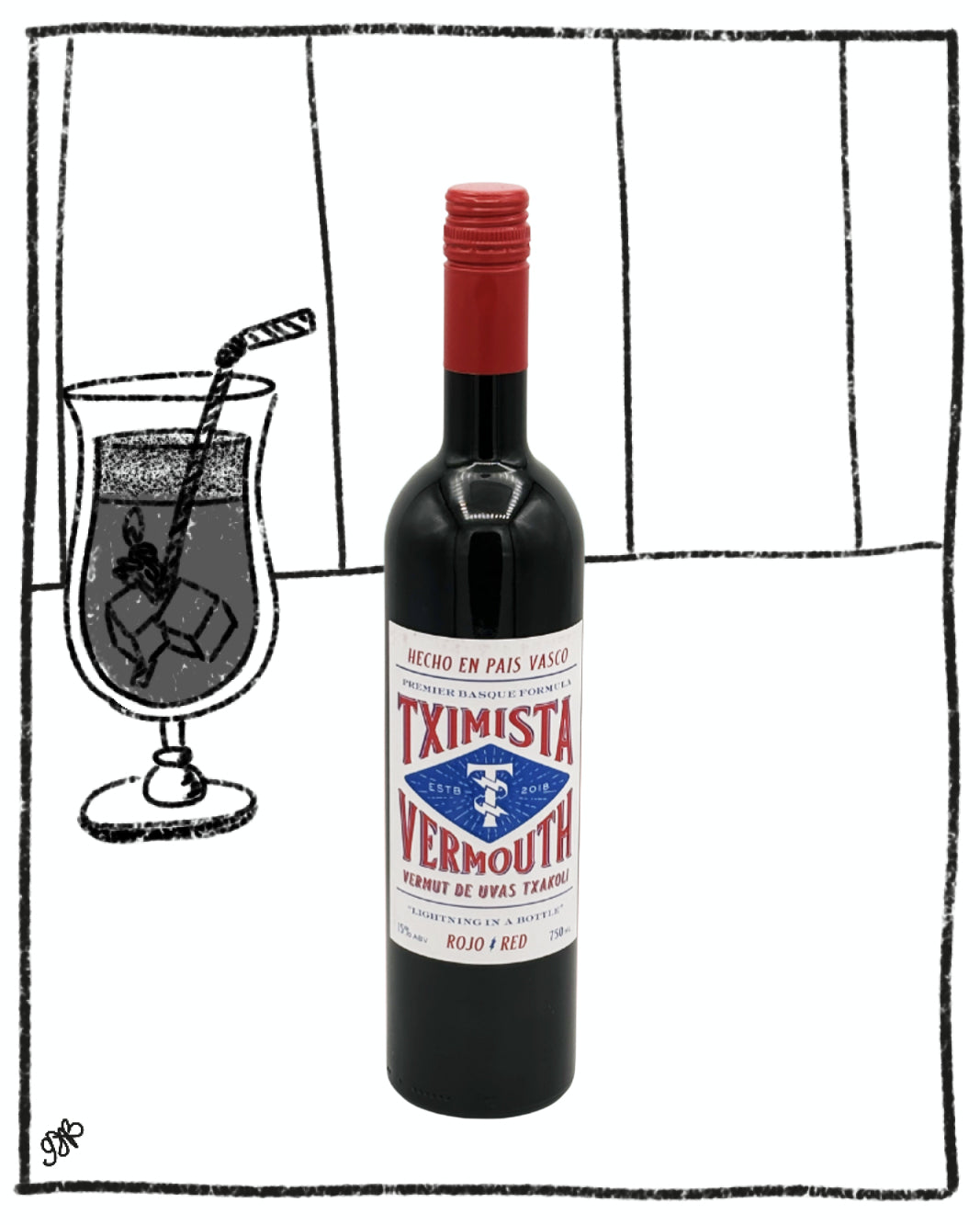 TXIMISTA VERMUT ROJO 750ML 15% ABV