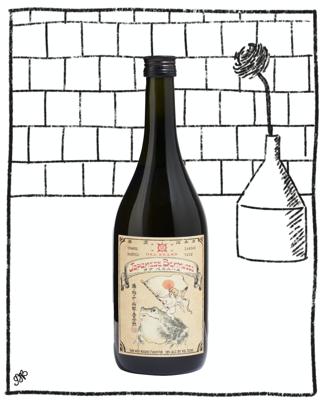 OKA KURA JAPANESE BERMUTTO SAKE VERMOUTH DRY 720ML 18% ABV