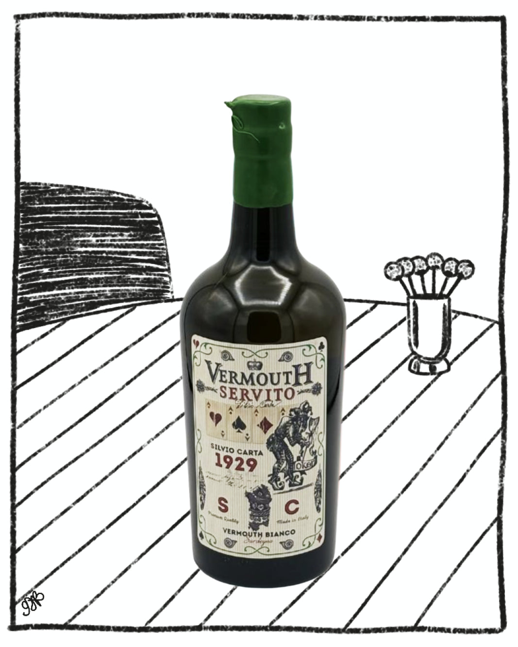 SILVIO CARTA BIANCO VERMOUTH 750ML 16% ABV