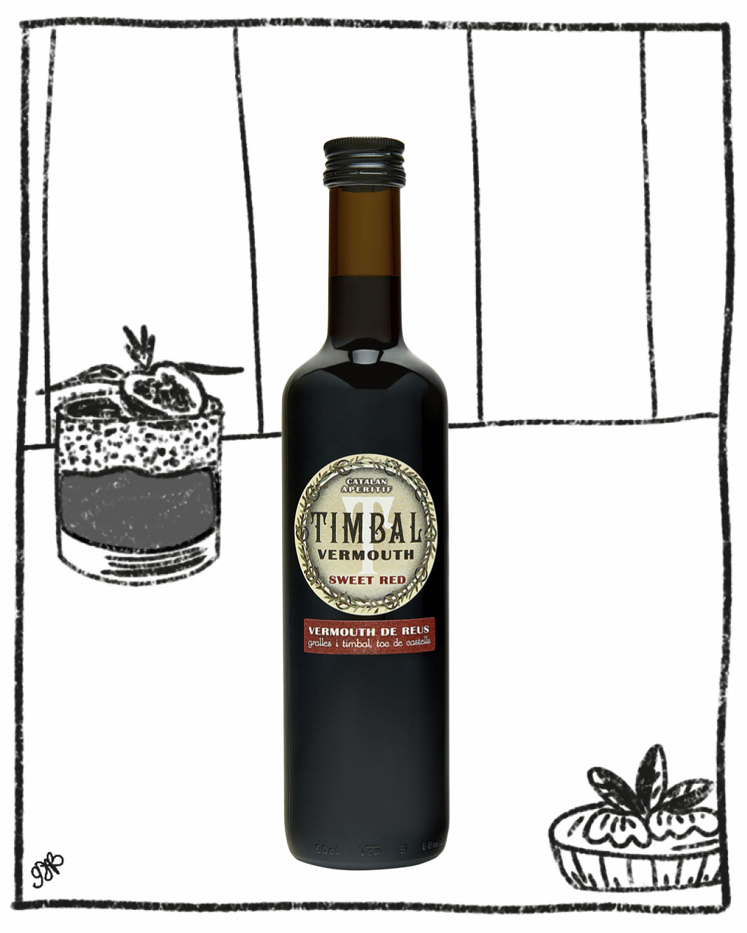 TIMBAL SWEET RED VERMOUTH 500ML 15% ABV